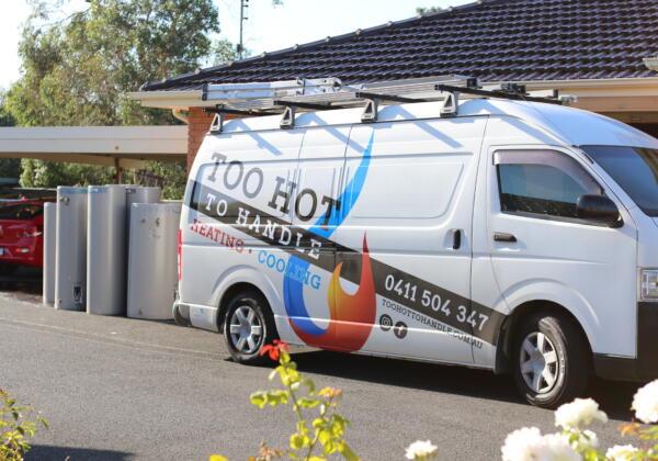 White Van Too Hot to Handle Heating and cooling installing hotwater systems in Sirovilla Anglesea Retirement Village